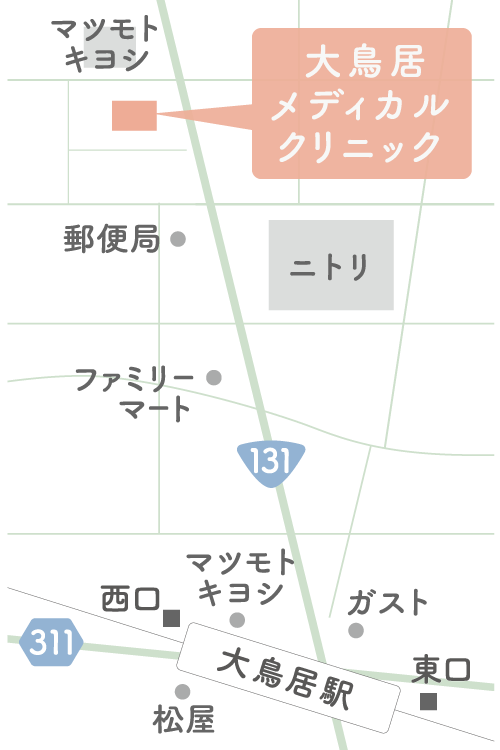 クリニック周辺地図